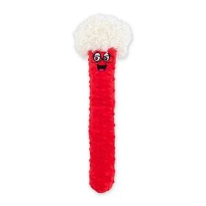 GuRu Fry Guys Mrs. C Christmas Holiday‎ Dog Toy Red Squeaky Crinkle Shake Thrash